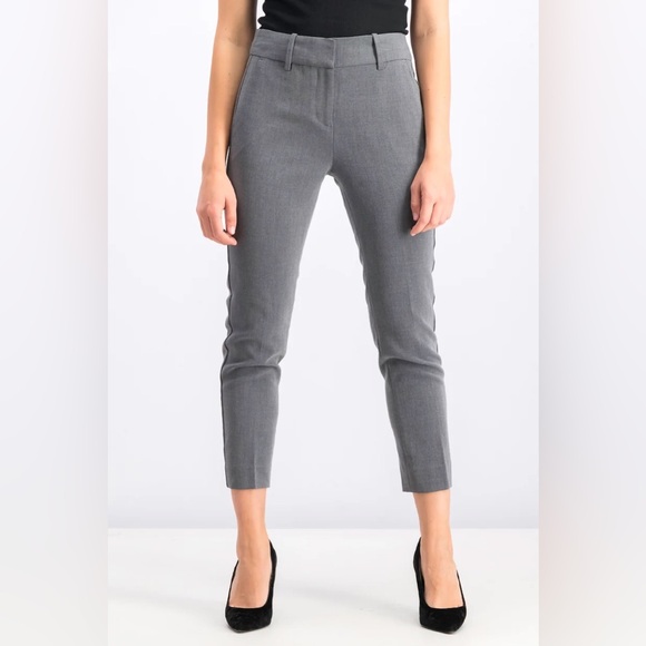 Kirkland Signature Modern Fit Comfort Stretch Ankle Pant Grey Women's 6 slacks - Picture 1 of 16